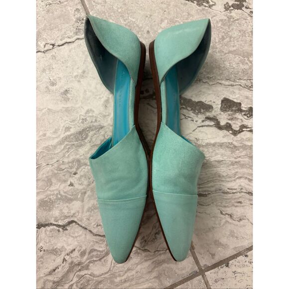 Jenni Kayne, D'Orsay suede Flat in sky, Sz 37 $495 - Picture 6 of 9
